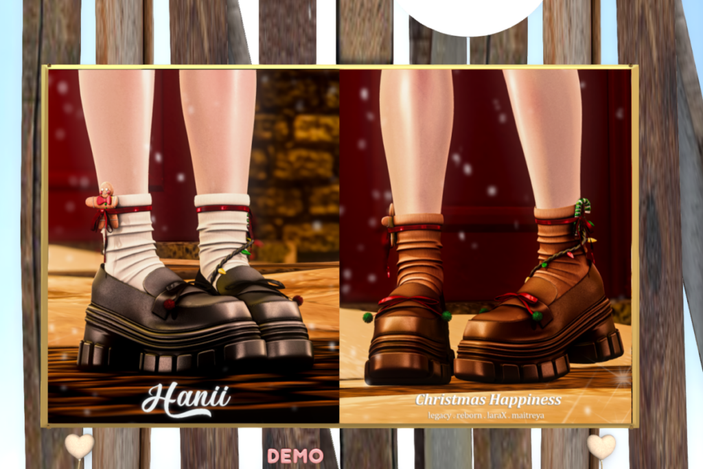 Christmas Happiness Shoes - Legacy/Maitreya/Reborn/+mods, L$299 each/L$999 FP