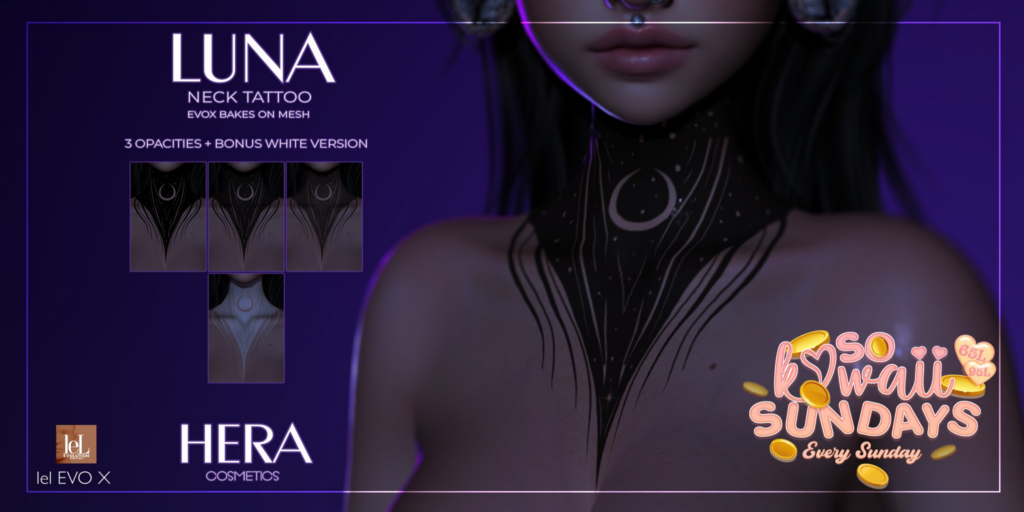 Luna Tattoo - EvoX	&lt;a href=&quot;http://maps.secondlife.com/secondlife/FOXCITY/71/49/22&quot; target=&quot;_blank&quot;&gt;Teleport&lt;/a&gt;