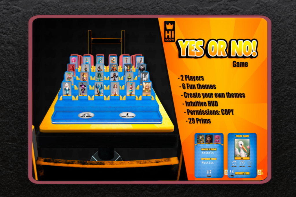 Yes Or No Game, L$749