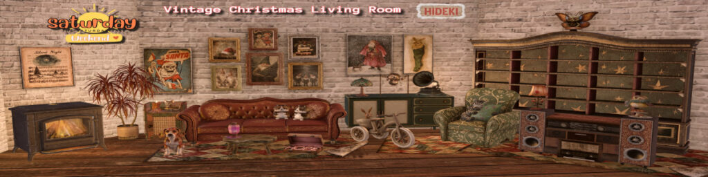 Vintage Christmas Living Room