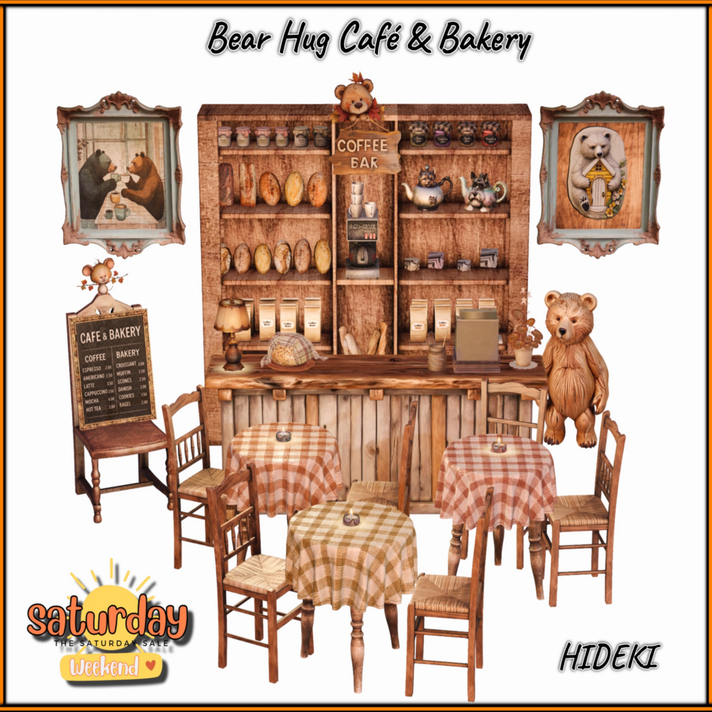 Bear Hug Cafe &amp; Bakery Decor Set	&lt;a href=&quot;https://maps.secondlife.com/secondlife/Computer/102/218/1137&quot; target=&quot;_blank&quot;&gt;Teleport&lt;/a&gt;