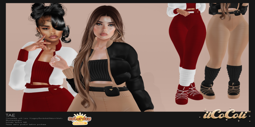 Tae Outfit - Inithium/Legacy/MaitreyaX/Nhumana/Reborn/+mods	&lt;a href=&quot;http://maps.secondlife.com/secondlife/Sensual%20Souls/79/170/24&quot; target=&quot;_blank&quot;&gt;Teleport&lt;/a&gt;