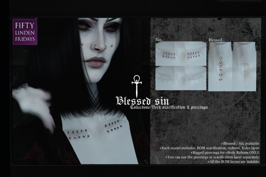 Blessed Sin - BOM	&lt;a href=&quot;http://maps.secondlife.com/secondlife/Sensual%20Desires/77/210/25&quot; target=&quot;_blank&quot;&gt;Teleport&lt;/a&gt;