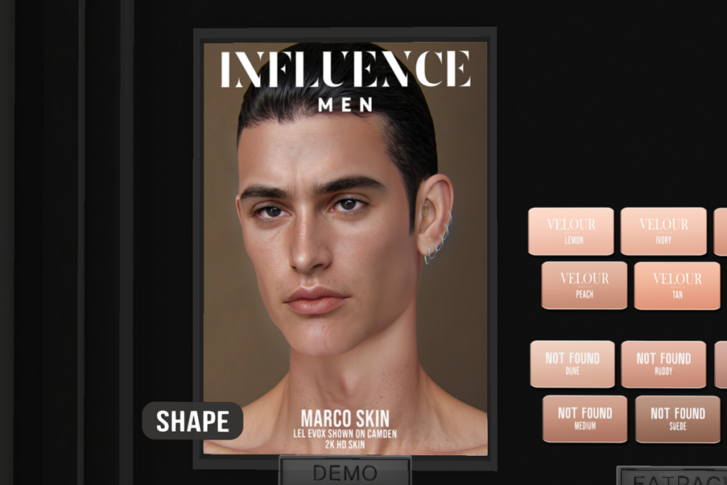 Marco Skin - EvoX, L$650 each/L$1999 FP