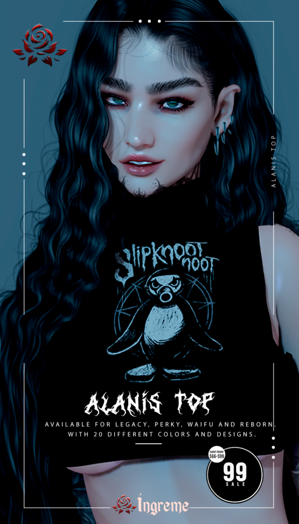 Alanis Top - Legacy/Reborn/+mods	&lt;a href=&quot;http://maps.secondlife.com/secondlife/RothKo/209/80/2357&quot; target=&quot;_blank&quot;&gt;Teleport&lt;/a&gt;