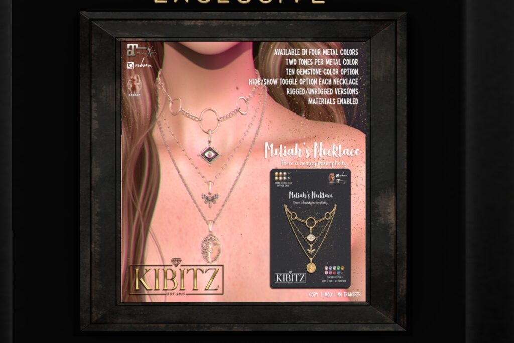 Melia&#039;s Necklace - Legacy/MaitreyaX/Reborn/unrigged, L$289 each/L$867 FP