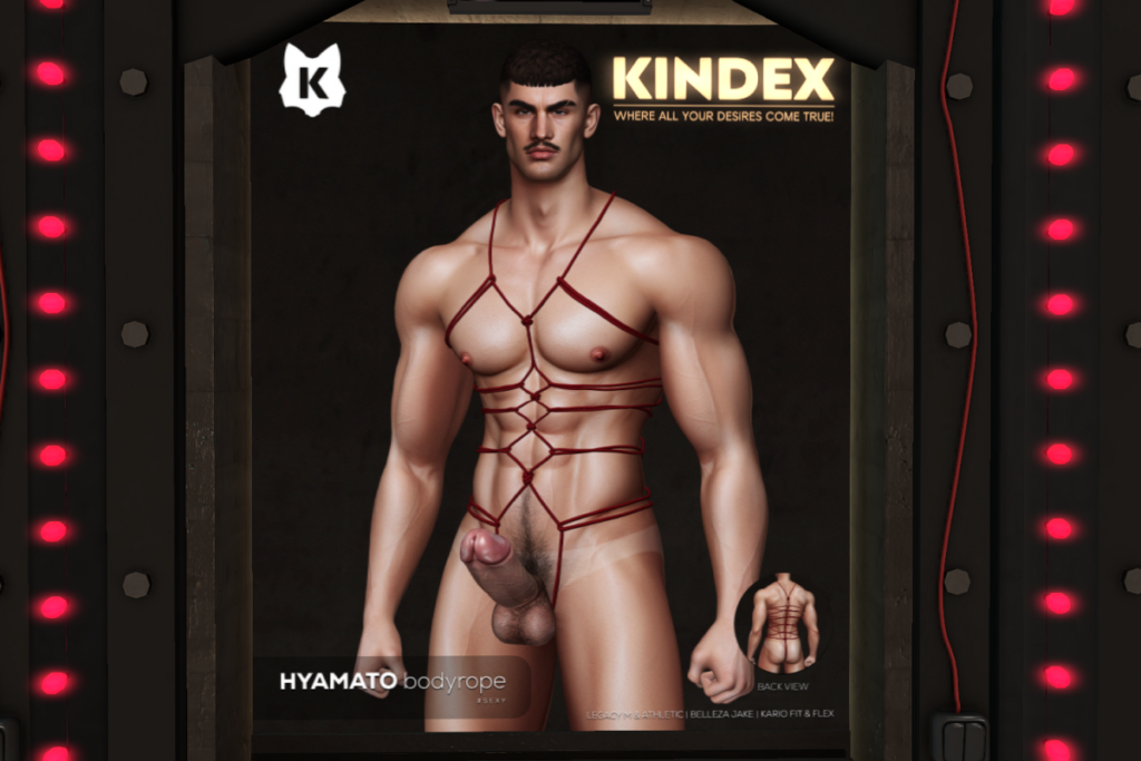 Hyamato Bodyrope - Jake/Kario Fit + Flex/Legacy/+mods, L$225 each/L$1620 FP