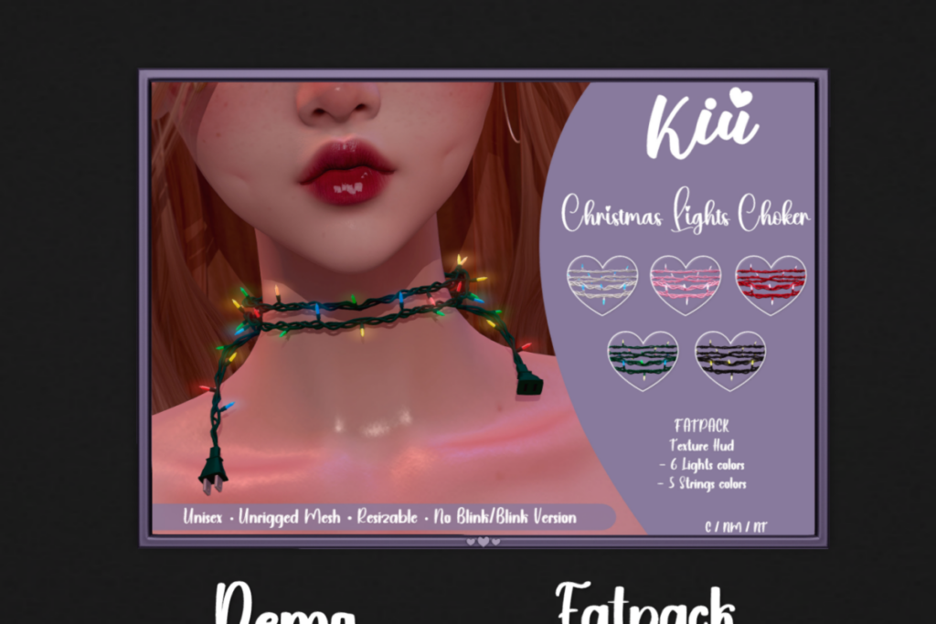 Christmas Lights Choker, L$250