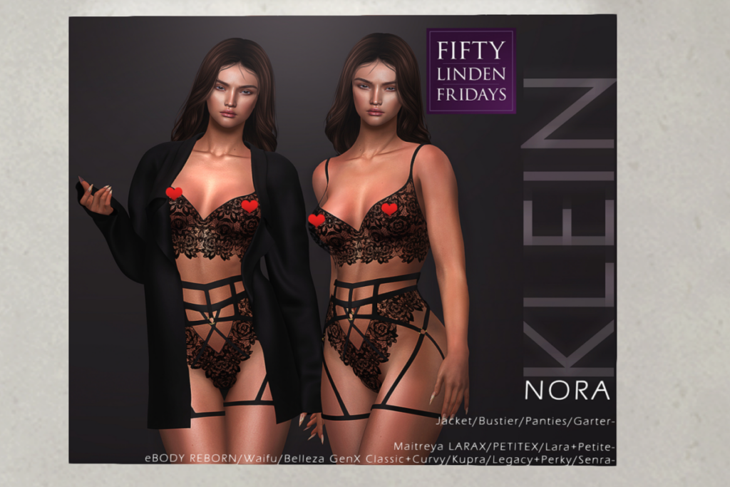 Nora - See ad for fits	&lt;a href=&quot;http://maps.secondlife.com/secondlife/Asteria/66/64/22&quot; target=&quot;_blank&quot;&gt;Teleport&lt;/a&gt;