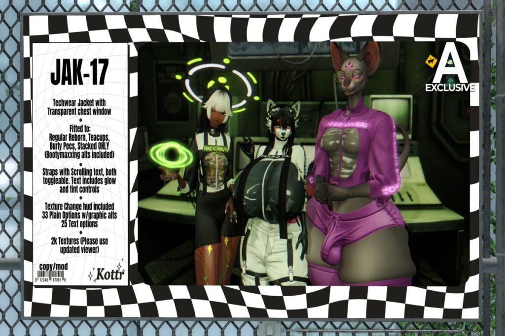 Jak-17 Jacket - Reborn/+mods, L$1500 FP