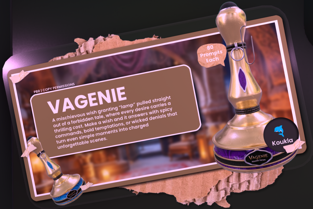 Vagenie Adult Game, L$360-L$460 each/L$1296 FP