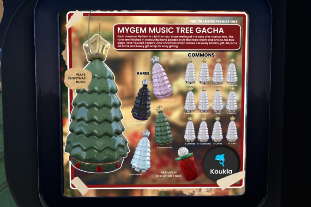 Mygem Music Tree, L$55 each