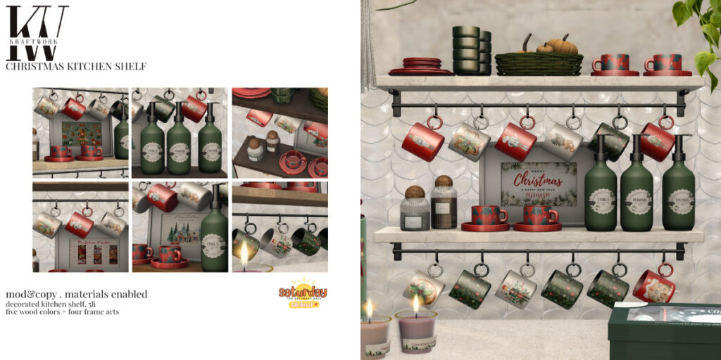 Christmas Kitchen Shelf