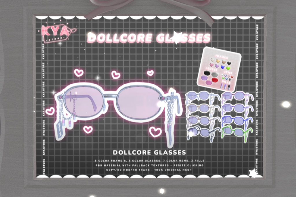 Dollcore Glasses, L$380