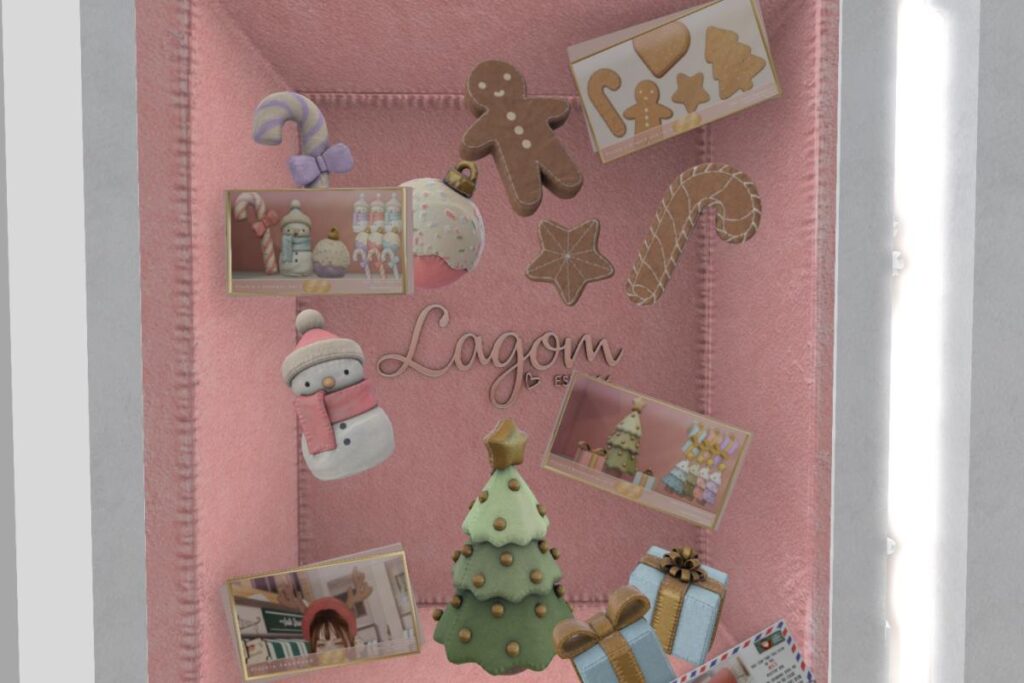 Gingerbread Plushie Set, L$149 | Snowmen Plushie Set, L$149 | Holiday Tree Plushie Set, L$149 | Plushie Headband, L$149