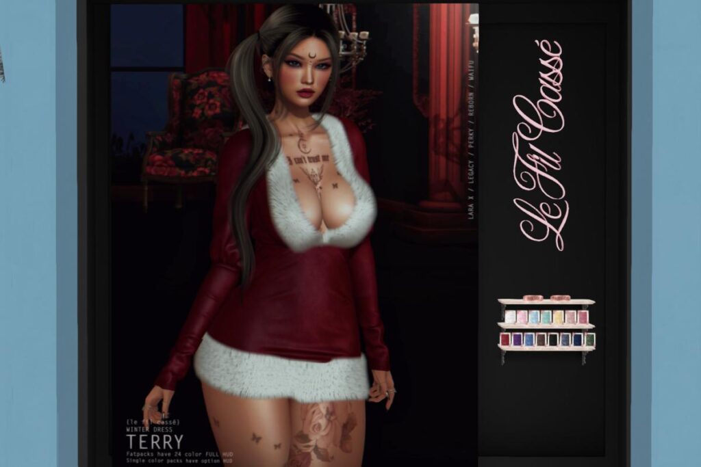 Terry Winter Dress - Legacy/MaitreyaX/Reborn/+mods, L$299 each/L$1677 FP