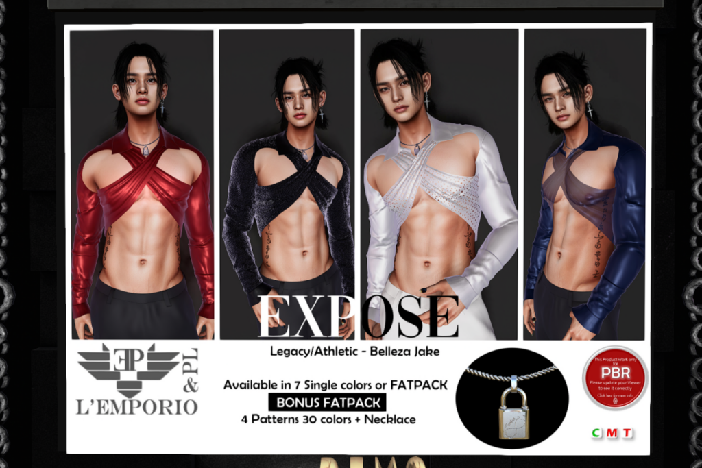 Expose - Jake/Legacy/+mods, L$280 each/L$1100 FP