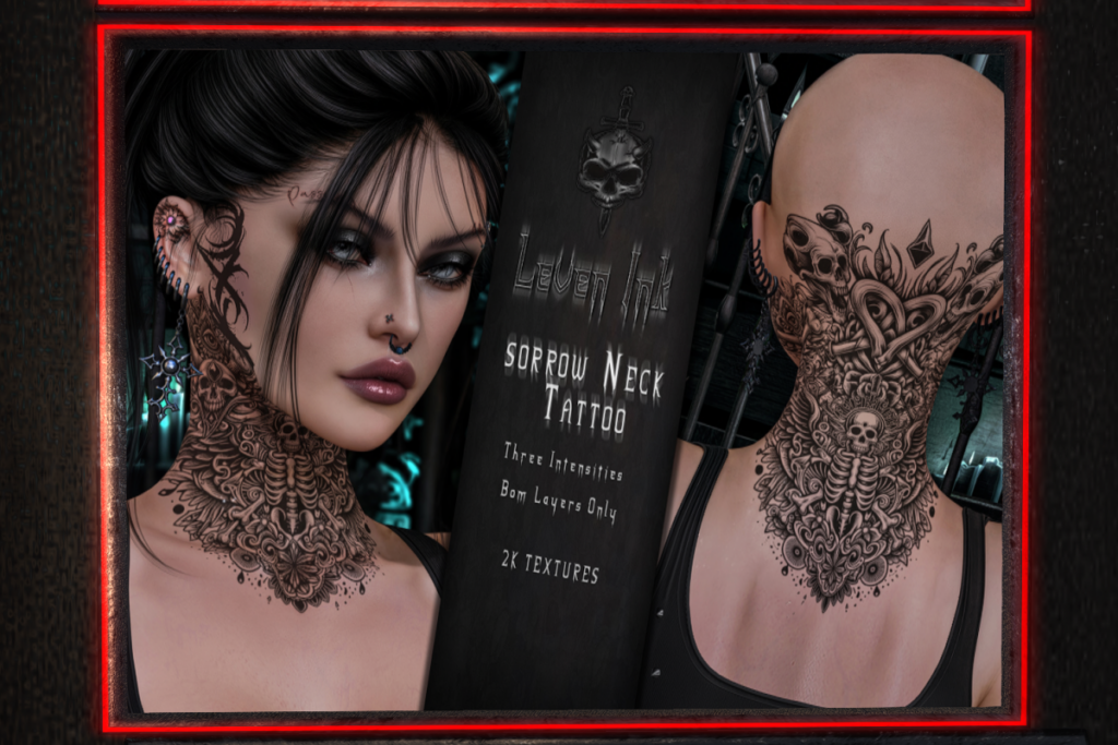 Sorrow Neck Tattoo - EvoX, L$350