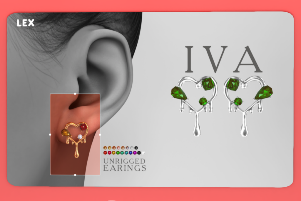 Iva Earrings, L$349