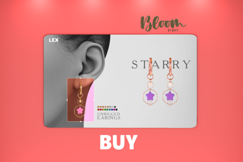 Starry Earrings Set, L$249