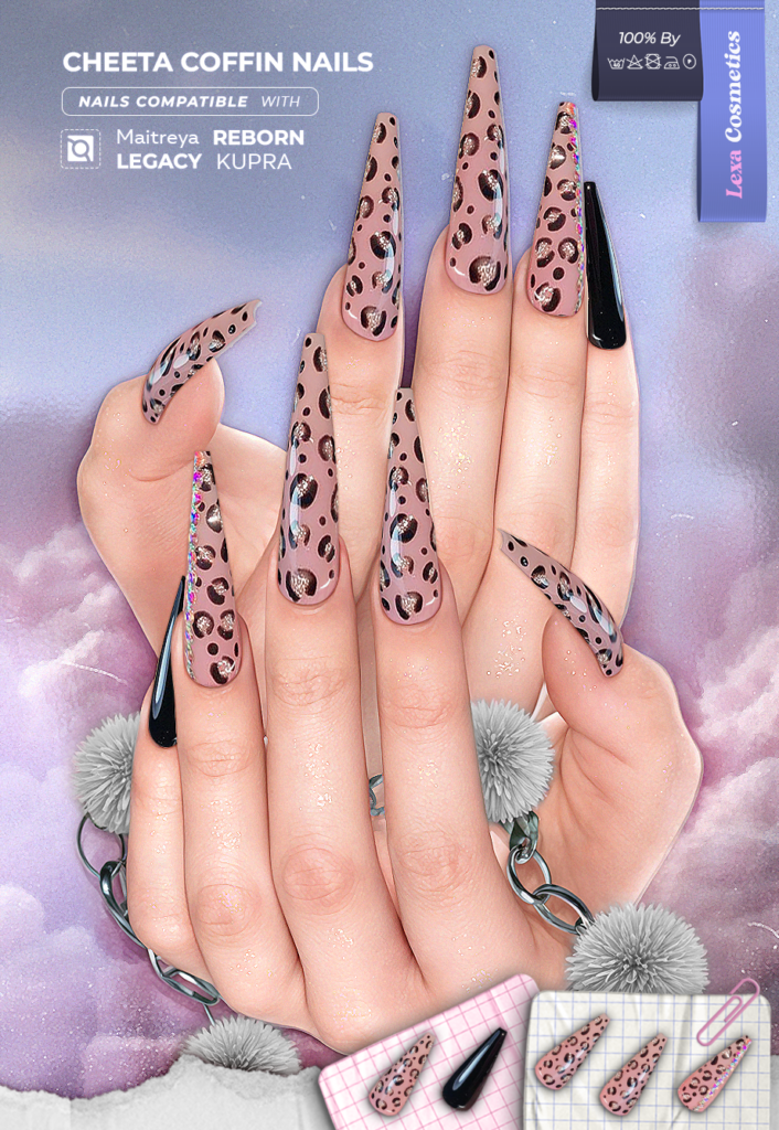 Cheeta Coffin Nails - Inithium/Legacy/Maitreya/Reborn	<a href="http://maps.secondlife.com/secondlife/Lino/234/36/2835" target="_blank">Teleport</a>
