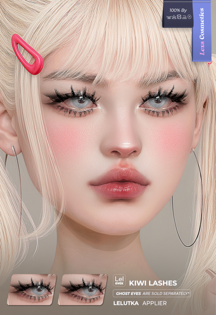Kiwi Lashes - EvoX	&lt;a href=&quot;https://maps.secondlife.com/secondlife/Lino/229/41/2835&quot; target=&quot;_blank&quot;&gt;Teleport&lt;/a&gt;