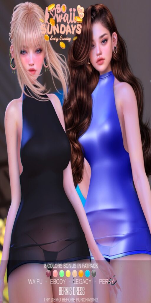 Bernis Dress - Legacy/Reborn/+mods	&lt;a href=&quot;http://maps.secondlife.com/secondlife/Crystal%20Isle/127/127/61&quot; target=&quot;_blank&quot;&gt;Teleport&lt;/a&gt;