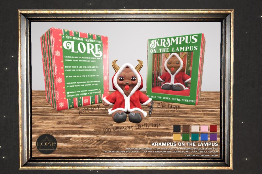 Krampus on the Lampus Holdable and Decor, L$400