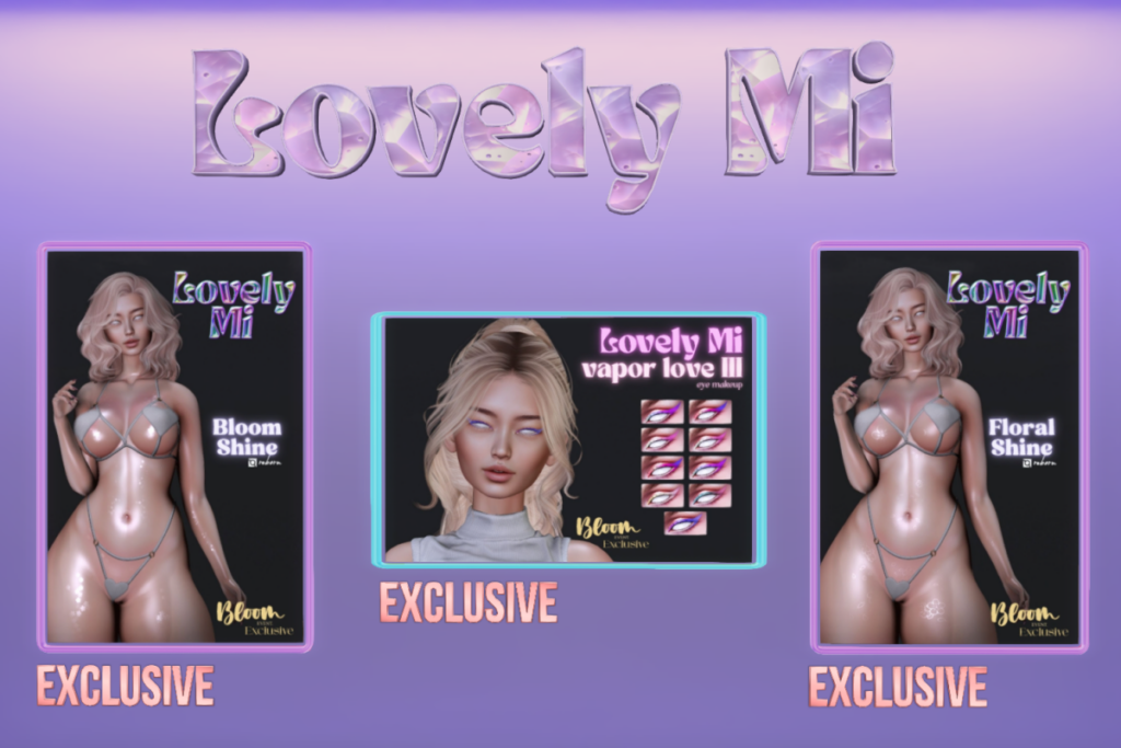 Vapor Love EyeShadow, Floral &amp; Bloom Shine - BOM/EvoX, L$199-L$299