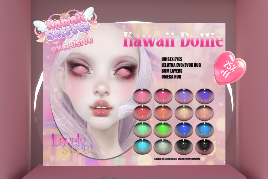 Kawaii Dollie Eyes - BOM/EvoX/Omega, L$225