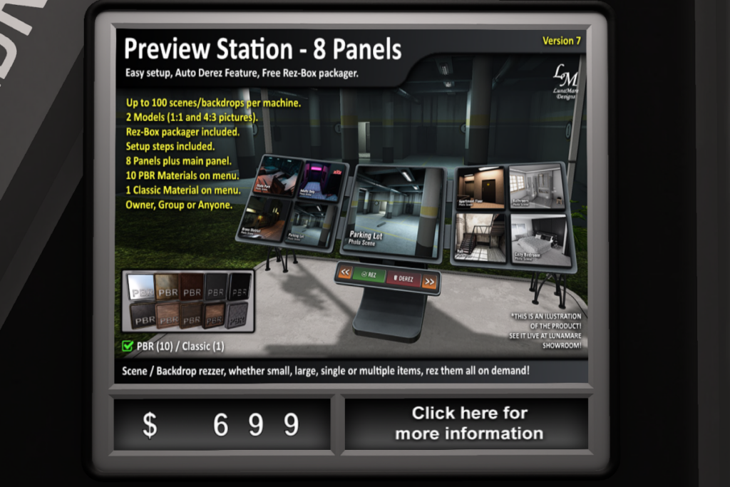 Preview Station 8 Panels, L$699