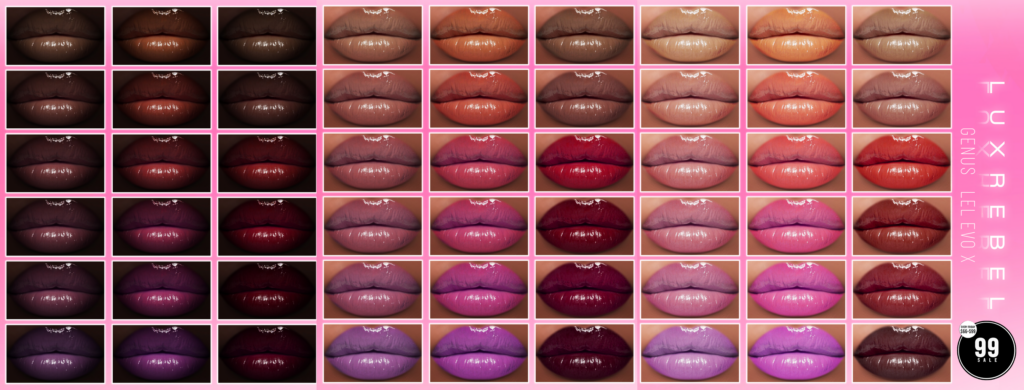Lipgloss #8 - EvoX/Genus	<a href="http://maps.secondlife.com/secondlife/Sacred%20Woods/98/241/2802" target="_blank">Teleport</a>