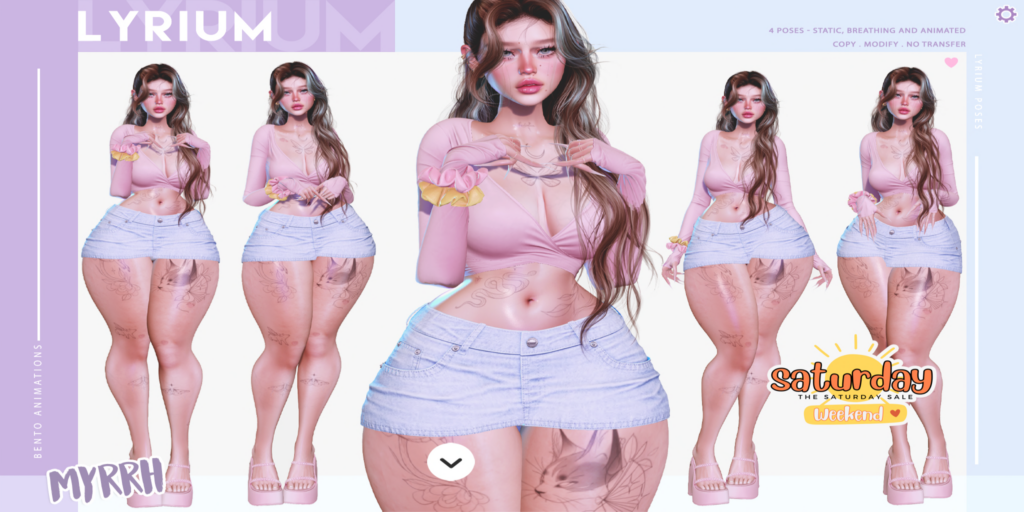 Myrrh Poses	&lt;a href=&quot;https://maps.secondlife.com/secondlife/Lunar%20and%20Friends/161/89/19&quot; target=&quot;_blank&quot;&gt;Teleport&lt;/a&gt;