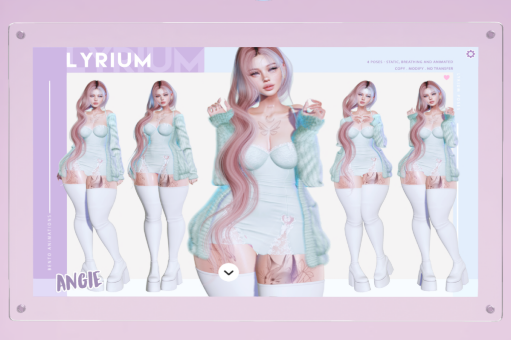 Angie Animation Set, L$299