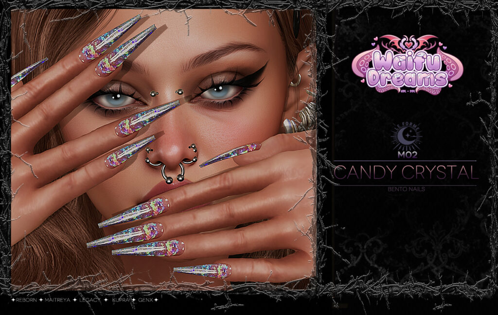 M02 Candy Crystal Nails - GenX/Inithium/Legacy/Maitreya/Reborn