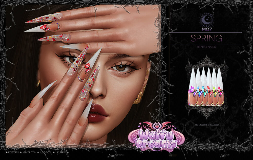 M07 Spring Nails - Inithium/Legacy/Maitreya/Reborn