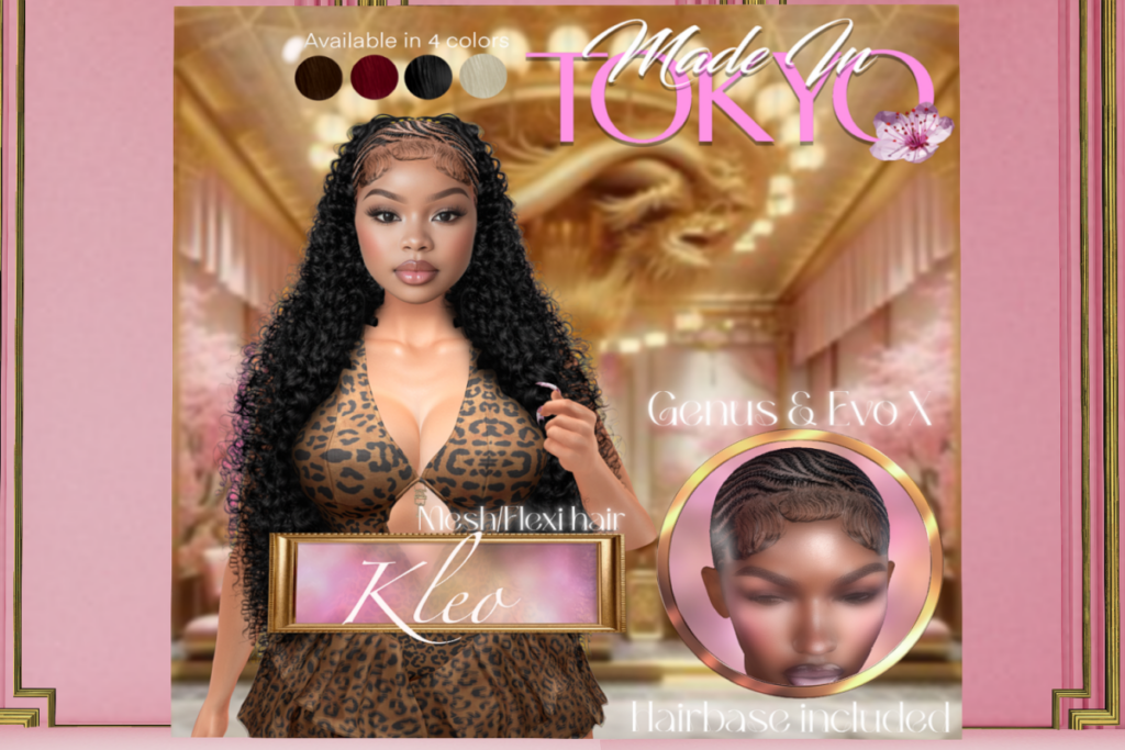 Kleo Hair with Hairbase - EvoX/Genus, L$700