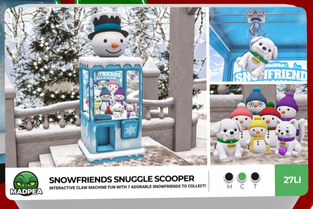 Snowfriends Snuggle Scooper, L$599