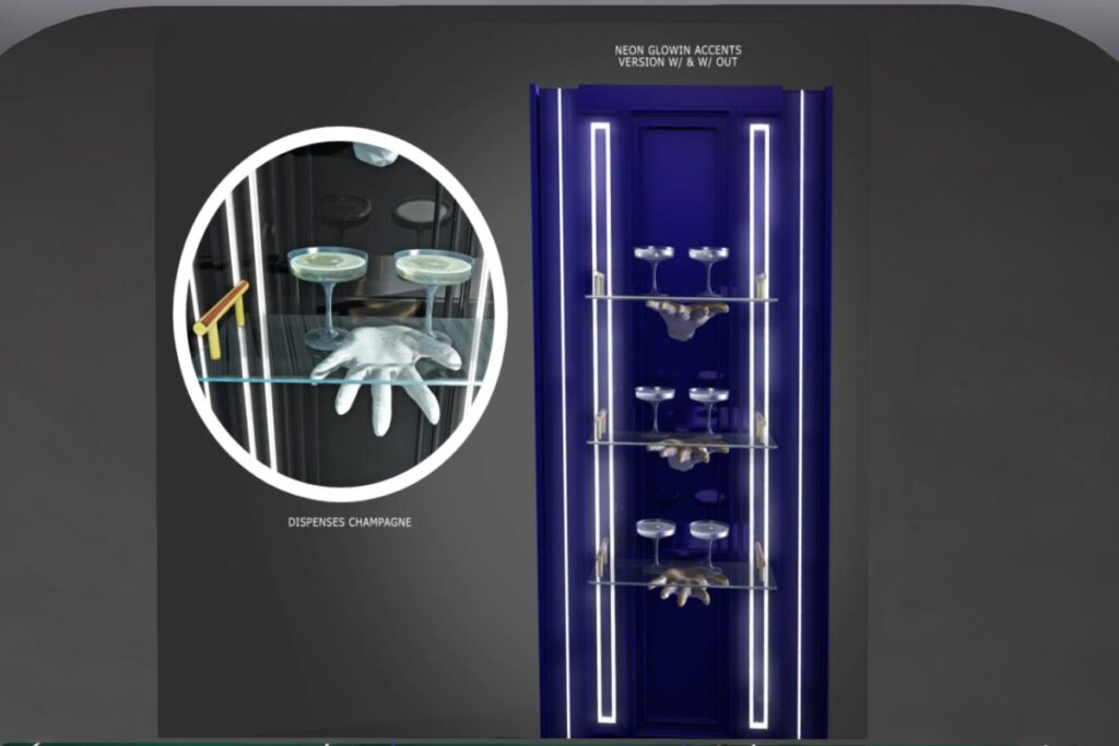 Handsy Cocktail Shelf, L$899-L$1100 each