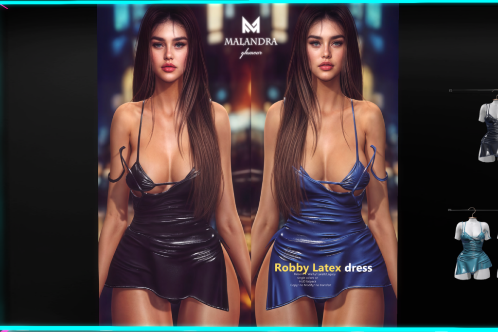 Robby Latex Dress - Legacy/MaitreyaX/Reborn/+mods, L$299 each/L$2850 FP