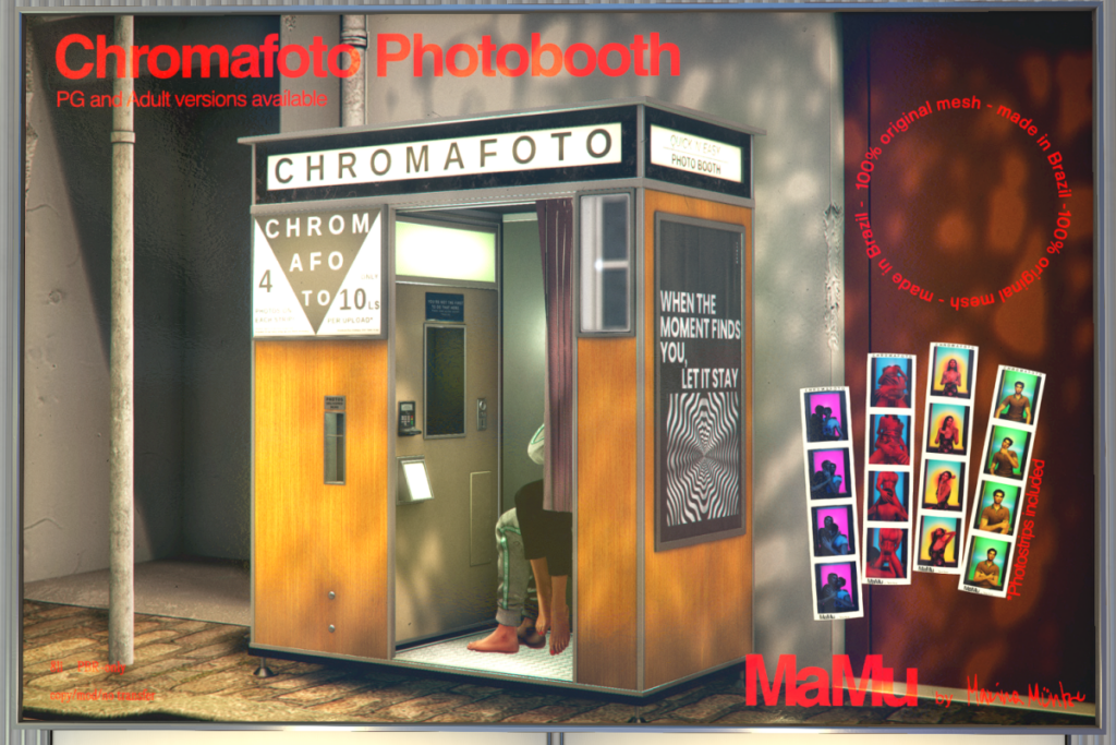 Chromafoto Photobooth, L$800-L$1250 each