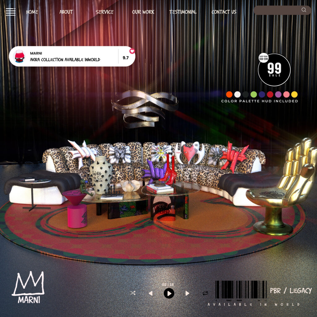 Akira Collection Furniture &amp; Decor	&lt;a href=&quot;http://maps.secondlife.com/secondlife/Marni/139/165/3628&quot; target=&quot;_blank&quot;&gt;Teleport&lt;/a&gt;