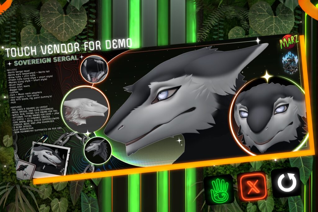 Sovereign Sergal Head, L$1250