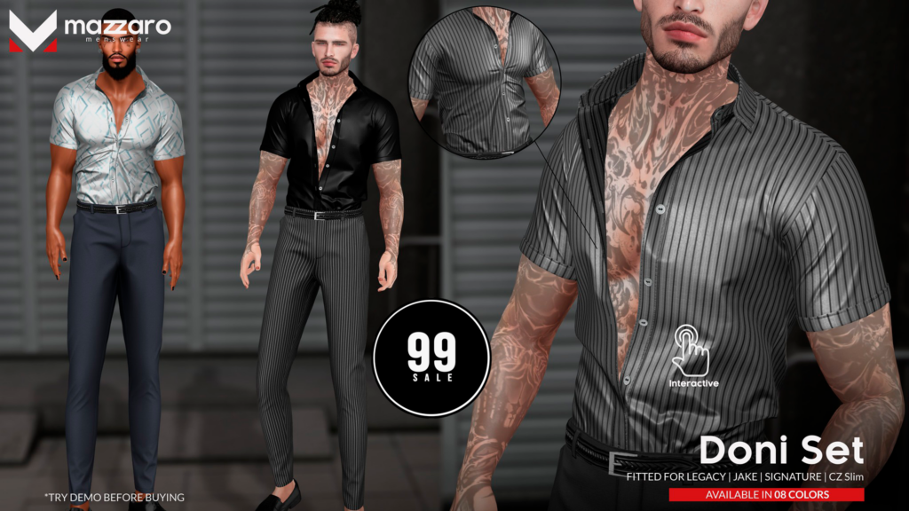 Doni Set - CZ Slim/Jake/Legacy/Signature	&lt;a href=&quot;http://maps.secondlife.com/secondlife/Heartbreak/131/129/166&quot; target=&quot;_blank&quot;&gt;Teleport&lt;/a&gt;