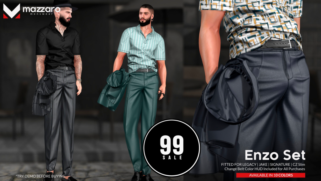 Enzo Set - CZ Slim/Jake/Legacy/Signature	&lt;a href=&quot;http://maps.secondlife.com/secondlife/Heartbreak/131/129/166&quot; target=&quot;_blank&quot;&gt;Teleport&lt;/a&gt;