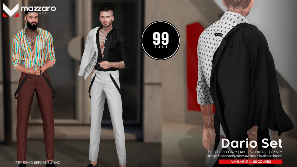 Dario Set - CZ Slim/Jake/Legacy/Signature	&lt;a href=&quot;http://maps.secondlife.com/secondlife/Heartbreak/131/129/166&quot; target=&quot;_blank&quot;&gt;Teleport&lt;/a&gt;