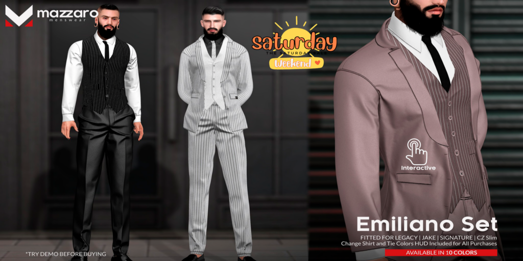 Emiliano Set - CZ Slim/Jake/Legacy/Signature	&lt;a href=&quot;http://maps.secondlife.com/secondlife/Heartbreak/131/129/166&quot; target=&quot;_blank&quot;&gt;Teleport&lt;/a&gt;