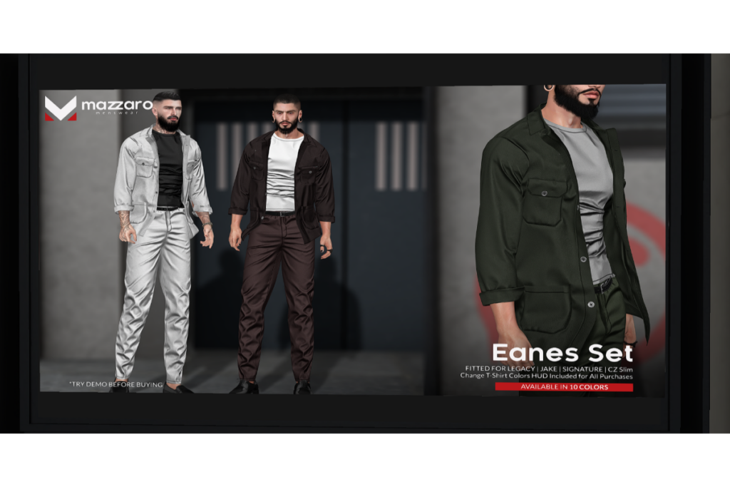 Eanes Set - CZSlim/Gianni/Jake/Legacy, L$280 each/L$900 each FP