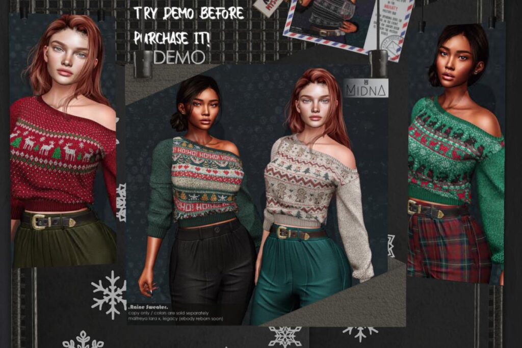 Raine Sweater - Legacy/MaitreyaX, L$199 each/L$899 FP