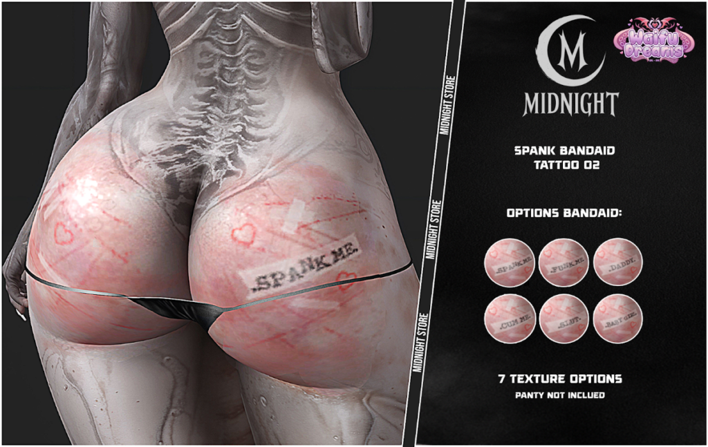 Spank Bandaid Tattoo 02 - BOM